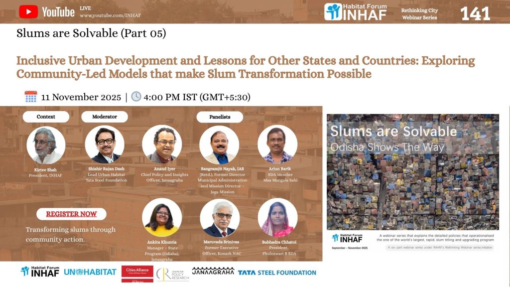 #slumupgradingatscale – INHAF Habitat Forum India